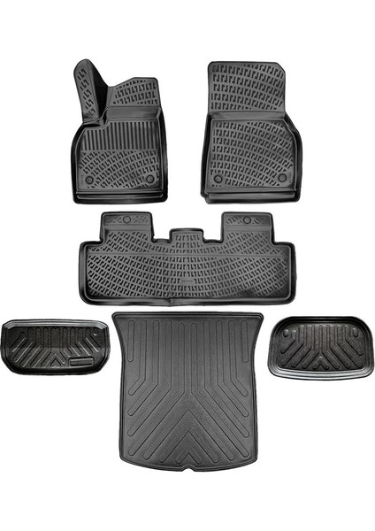 Model Y (Juniper) 2025 Sonrası 3D Havuzlu Paspas ve Bagaj Havuzu 4'lü Set Bizymo