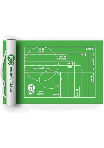 Puzzle Halısı 1000’LIK Den 6000'LIĞE Kadar Farklı Boyutlar | Askılı Çanta | Puzzle'ı Sar Sakla ve Açtığında Kaldığın Yerden Devam Et (2000'LIK) fiyatları