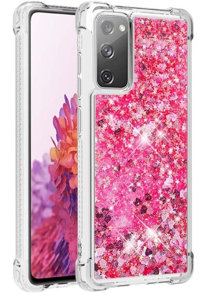 Samsung Galaxy S20 Fe Quicksand Sıvı Temizle Akan Tpu Için Telefon Kılıfı (Yurt Dışından)
