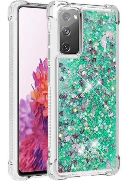 Samsung Galaxy S20 Fe Quicksand Sıvı Temizle Akan Tpu Için Telefon Kılıfı (Yurt Dışından)