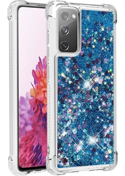 Samsung Galaxy S20 Fe Quicksand Sıvı Temizle Akan Tpu Için Telefon Kılıfı (Yurt Dışından)