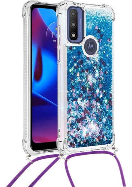 Motorola Moto G Power 2022 Glitter Ayarlanabilir Kordon Lens Için Kılıf (Yurt Dışından)