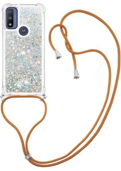 Motorola Moto G Power 2022 Glitter Ayarlanabilir Kordon Lens Için Kılıf (Yurt Dışından)