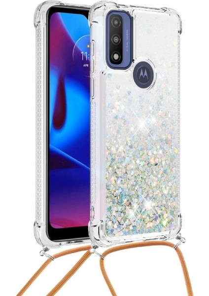 Motorola Moto G Power 2022 Glitter Ayarlanabilir Kordon Lens Için Kılıf (Yurt Dışından) modelleri