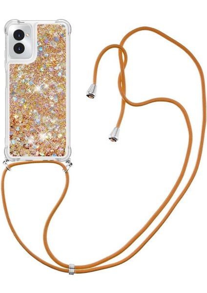 Motorola Moto G Power 5g 2024 Ayarlanabilir Kordon Glitter Lens Için Kılıf (Yurt Dışından)