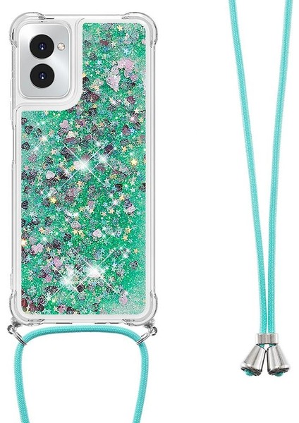 Motorola Moto G Power 5g 2024 Ayarlanabilir Kordon Glitter Lens Için Kılıf (Yurt Dışından)