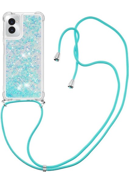 Motorola Moto G Power 5g 2024 Ayarlanabilir Kordon Glitter Lens Için Kılıf (Yurt Dışından)