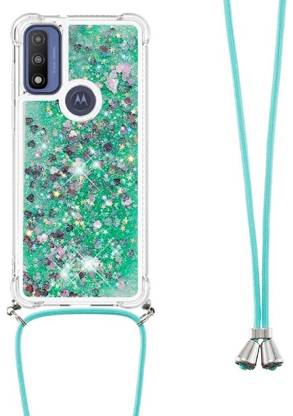 Motorola Moto G Power 2022 Glitter Ayarlanabilir Kordon Lens Için Kılıf (Yurt Dışından)