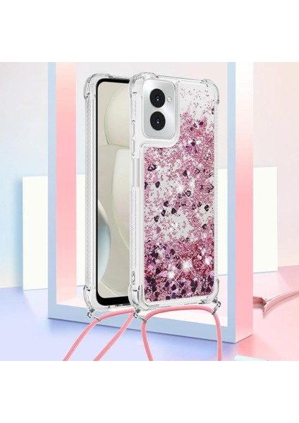 Motorola Moto G Power 5g 2024 Ayarlanabilir Kordon Glitter Lens Için Kılıf (Yurt Dışından) modelleri