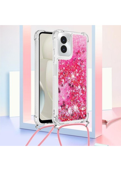 Motorola Moto G Power 5g 2024 Ayarlanabilir Kordon Glitter Lens Için Kılıf (Yurt Dışından) modelleri