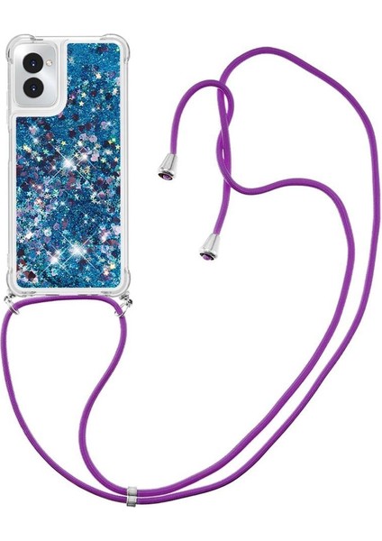 Motorola Moto G Power 5g 2024 Ayarlanabilir Kordon Glitter Lens Için Kılıf (Yurt Dışından)