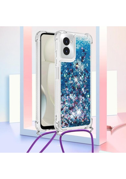 Motorola Moto G Power 5g 2024 Ayarlanabilir Kordon Glitter Lens Için Kılıf (Yurt Dışından) modelleri