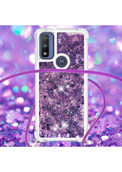 Motorola Moto G Power 2022 Glitter Ayarlanabilir Kordon Lens Için Kılıf (Yurt Dışından) indirimleri