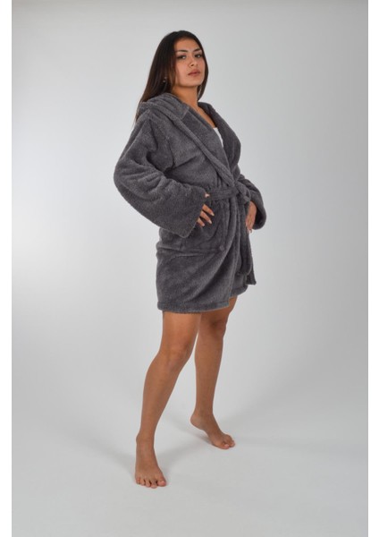 Kapşonlu Unisex Wellsoft Peluş Sabahlık | Bornoz fırsatları