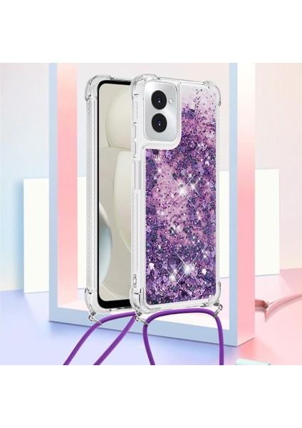 Motorola Moto G Power 5g 2024 Ayarlanabilir Kordon Glitter Lens Için Kılıf (Yurt Dışından) modelleri