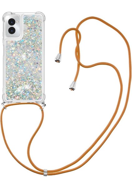 Motorola Moto G Power 5g 2024 Ayarlanabilir Kordon Glitter Lens Için Kılıf (Yurt Dışından)