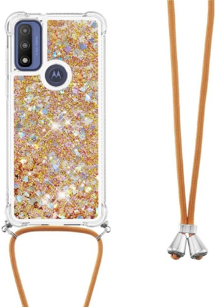 Motorola Moto G Power 2022 Glitter Ayarlanabilir Kordon Lens Için Kılıf (Yurt Dışından)
