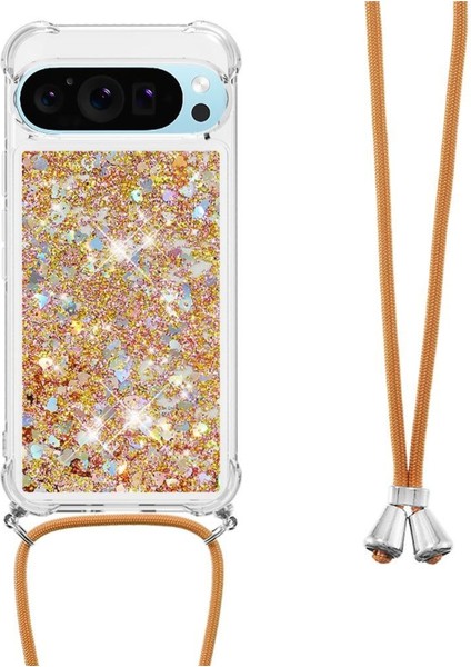 Google Pixel 10 Pro Xl Hafif Dört Köşeli Darbeye Dayanıklı Glitter Için Kılıf (Yurt Dışından)