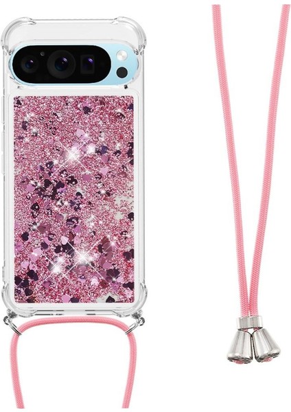 Google Pixel 10 Pro Xl Hafif Dört Köşeli Darbeye Dayanıklı Glitter Için Kılıf (Yurt Dışından)