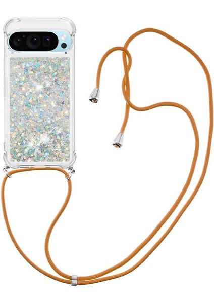 Google Pixel 10 Pro Xl Hafif Dört Köşeli Darbeye Dayanıklı Glitter Için Kılıf (Yurt Dışından)