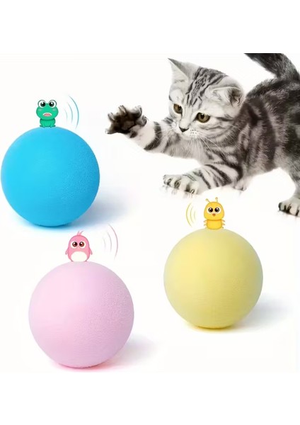Kedi Otlu 3 Sesli Interaktif Top Kedi Oyuncağı indirimleri