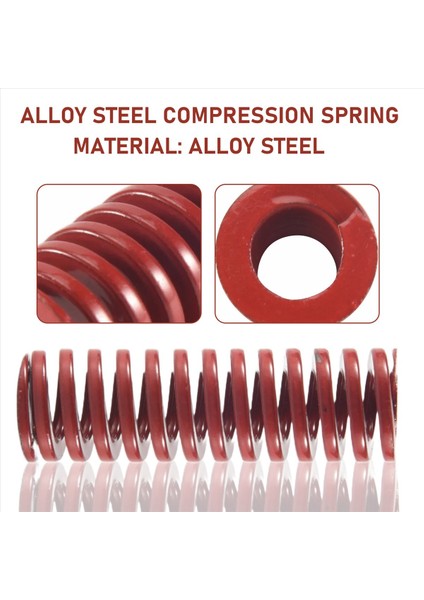 Kırmızı Orta Pres Sıkıştırma Yay Yükleme Kalıp 16MM x 8mm x 50MM (Yurt Dışından) indirimleri