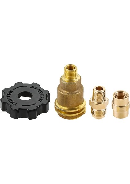 3 Paket Qcc1 Somun Propan Tank Silindir Adaptörü, Pirinç 1/4 Inç Npt Erkek, 3/8 Inç Parlama x 1/4 Inç Erkek Boru Bağlantı (Yurt Dışından) modelleri