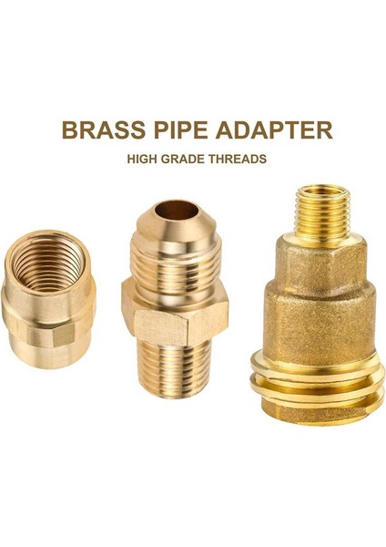 3 Paket Qcc1 Somun Propan Tank Silindir Adaptörü, Pirinç 1/4 Inç Npt Erkek, 3/8 Inç Parlama x 1/4 Inç Erkek Boru Bağlantı (Yurt Dışından) indirimleri