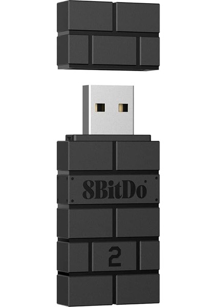 Kablosuz USB Adaptörü 2, Xbox Series, Joycons, Switch Pro, Ps5, Ps4, Ps4 Pro, Ps3 On Switch Için Bluetooth Anahtar Denetleyicileri Adaptörü, Pc, Android, Raspberry Pi, Retrofreak (Siyah)
