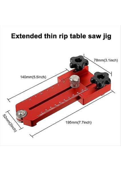 Genişletilmiş Yarık Jig Masa Testere Jig Rehberi Tablo Testere Bandı Testere Jig Masa Testere Çit Kılavuzu Tekrar Tekrar Dar Kesimler Yapmak (Yurt Dışından) fiyatları