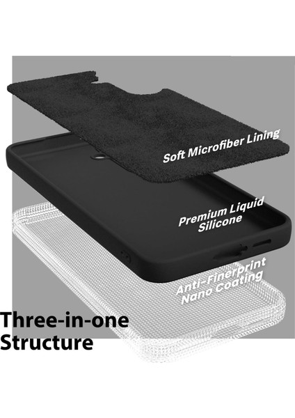 Samsung A34 Uyumlu – Siyah Lansman Seri Liquid Silikon Kılıf, Darbe Emici Yumuşak Koruyucu Kapak fırsatları