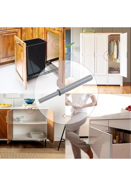 Dolap Donanımını Açmaya Itin 10 Paket Gizli Kapı Dokunmatik Mandallar Için Mandal ve Kilitle Lock ve Push Sürüm Çekmecesini Kısa Süreli Yakala (Yurt Dışından) indirimleri