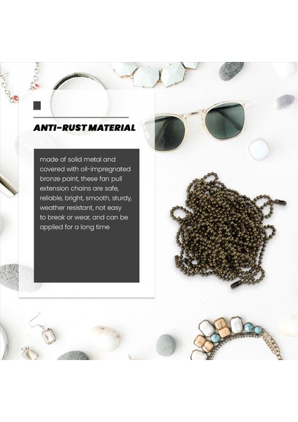 12 Adet Tavan Fanı Çekme Zinciri Uzatıcı Bronz Fan Zinciri Uzantısı 12/23/ 36 Inç Ekstra Uzun Tavan Fanı Çekme Zinciri (Yurt Dışından) fiyatları