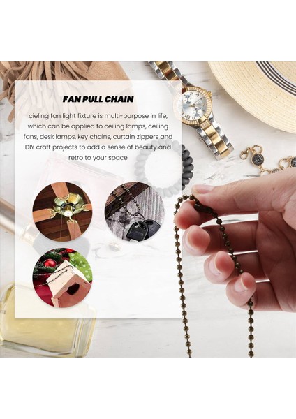 12 Adet Tavan Fanı Çekme Zinciri Uzatıcı Bronz Fan Zinciri Uzantısı 12/23/ 36 Inç Ekstra Uzun Tavan Fanı Çekme Zinciri (Yurt Dışından) modelleri