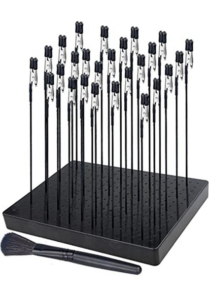 Model Boyama Standı Tabanı (19 x 14 Delik) ve 26PCS Timsah Klipsli Çubuklar Modelleme Araçları (7.87 x 5.9 Inç) (Yurt Dışından)