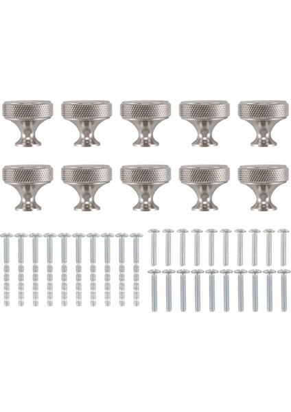 10 Paket Mutfak Dolabı Topuzlar Tramvay Etli Dişliler Kabine Donanım Dresser Çekmeceleri Için Alüminyum Düğmeler Gümüş (Yurt Dışından) fiyatları