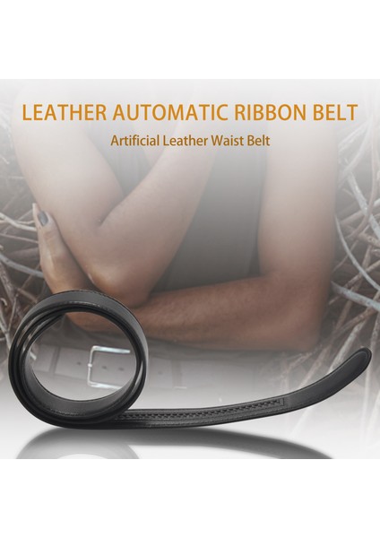 Lüks Erkekler Otomatik Şerit Bel Kayış Kemeri Tokalaşmadan Siyah (Yurt Dışından) fırsatları