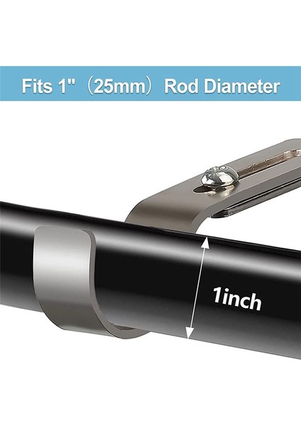 Duvar Için Gümüş Perde Çubuk Braketleri, Kurulum Vidalı 1 Inç Çubuk Için Ağır Hizmet Tipi Perde Çubuk Tutucular (3 Adet) (Yurt Dışından) fiyatları