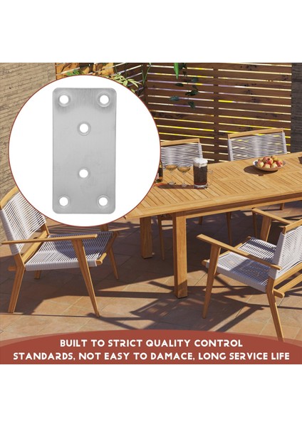 6 Pcs Onarma Plakaları Düz ​​brace Braketler Ağır Düzey Braket Paslanmaz Çelik Onarım Plakaları Mobilya Ahşap (Yurt Dışından) indirimleri