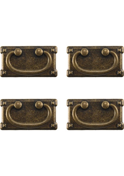 4pcs Vintage Antika Bronz Çekmece Çekme Kulpları, Dolap Kapısı Mobilya Tutucu Dekorasyon (Yurt Dışından)