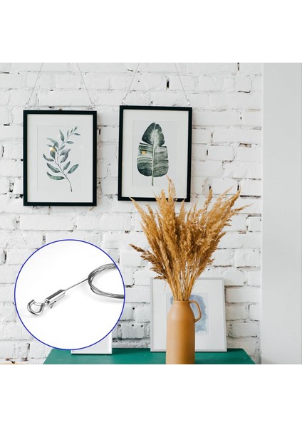 3pcs Kancalı Ayarlanabilir Tel Halatlar, Paslanmaz Çelik Resim Asılı Tel Ağır Hizmet Tipi Resim Tel Ayna Asılı (Yurt Dışından) modelleri