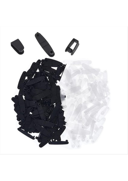 200 Adet Plastik Anahtarlık Klipsleri Anahtarlık Konnektörü Snap Sekmeleri 1.4 Inç Rozet Kayışı Klips Ana Zincir Konektör (Yurt Dışından)