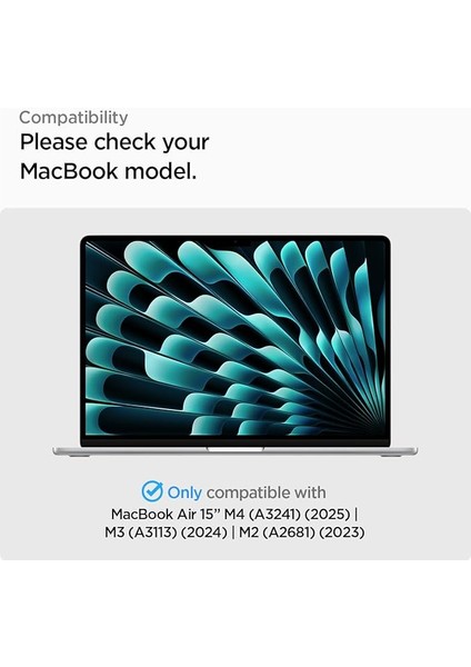 MacBook Air 15" M4 (2025) / M3 (2024) / M2 (2023) Kılıf Urban Fit Black - ACS06958 fiyatları
