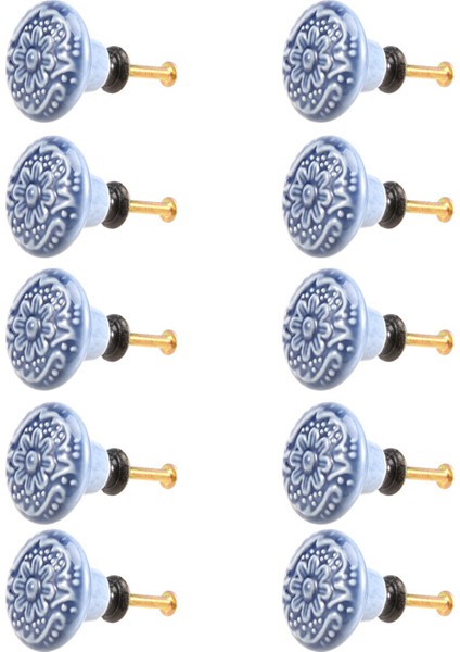 10PCS Seramik Dolap Knobs Vintage Çekmeceler Mutfak Dolabı Çekmecesi Kitaplık Mobilya Kapısı (Vidalarla) (Yurt Dışından) modelleri
