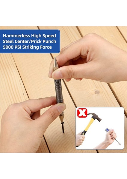 3 Adet Çift Kafa Tırnak Ayarlayıcı ve Menteşe Pimi Yumruk Seti, Çekiçsiz Yay Çivi Yumruk Kapısı Menteşe Pimi Sökücü Aracı 5000 Psi (Yurt Dışından) fırsatları