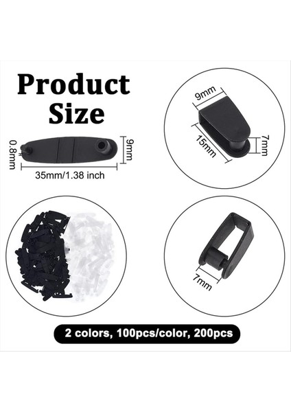 200 Adet Plastik Anahtarlık Klipsleri Anahtarlık Konnektörü Snap Sekmeleri 1.4 Inç Rozet Kayışı Klips Ana Zincir Konektör (Yurt Dışından) modelleri