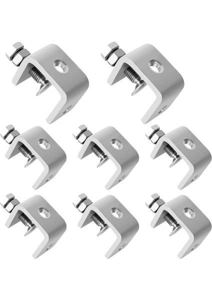 Küçük C Kelepçeleri, Ağır Dereceli C-Clamp Paslanmaz Çelik Sabit Geniş Çene Açıklığı ve I Kiriş Tasarımı, Kelepçe Menzili 16-25 mm (Yurt Dışından)