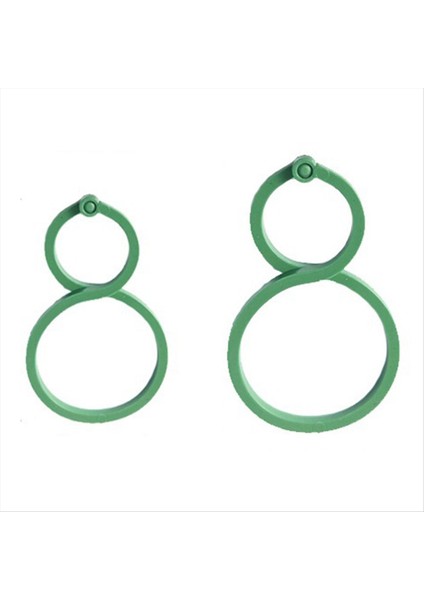 500PCS Asma Çemberi Klipsleri Dik Bitki Tutucusu Yeşil Plastik Demetli Yüzük Bahçe Standı Asma Desteği (Yurt Dışından)