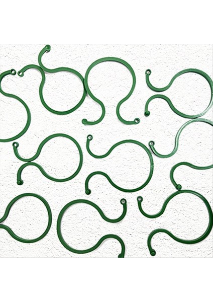 500PCS Asma Çemberi Klipsleri Dik Bitki Tutucusu Yeşil Plastik Demetli Yüzük Bahçe Standı Asma Desteği (Yurt Dışından) fiyatları