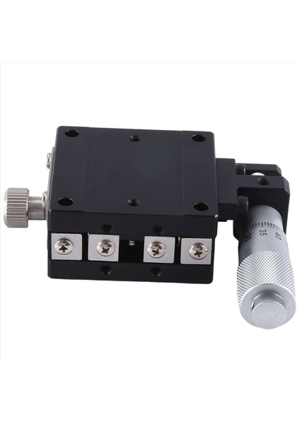 x Eksen 40X40MM Düğme Mikrometre Sürgülü Sahne Kılavuzu Ray Tipi Platform Manuel Yer Değiştirme Sürülme Tablosu (LGX40-L) (Yurt Dışından)